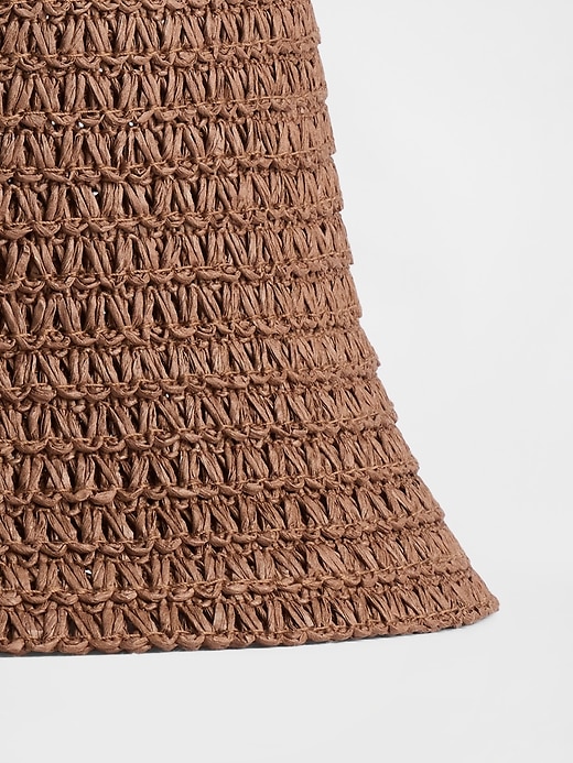 Image number 2 showing, Straw Bucket Hat