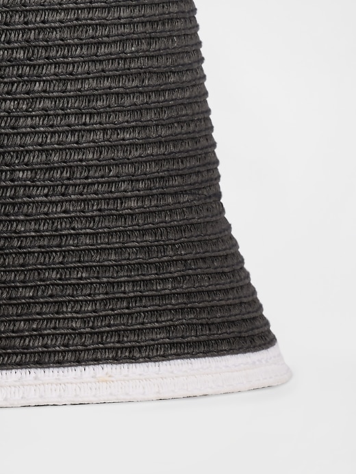 Image number 2 showing, Straw Bucket Hat