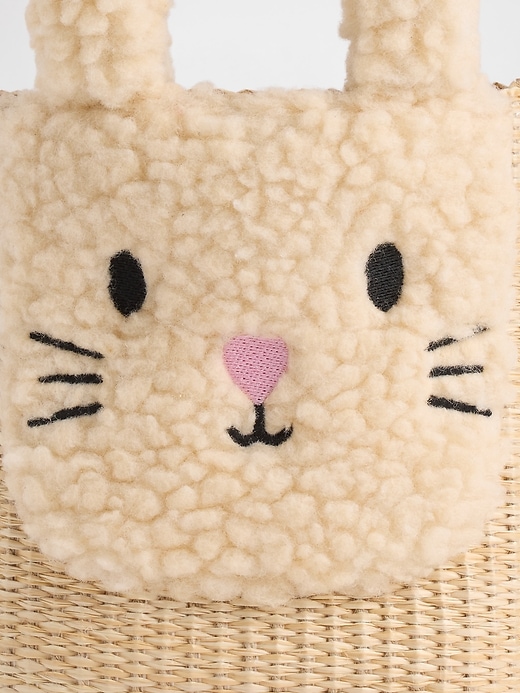 Image number 2 showing, Toddler Bunny Straw Bag