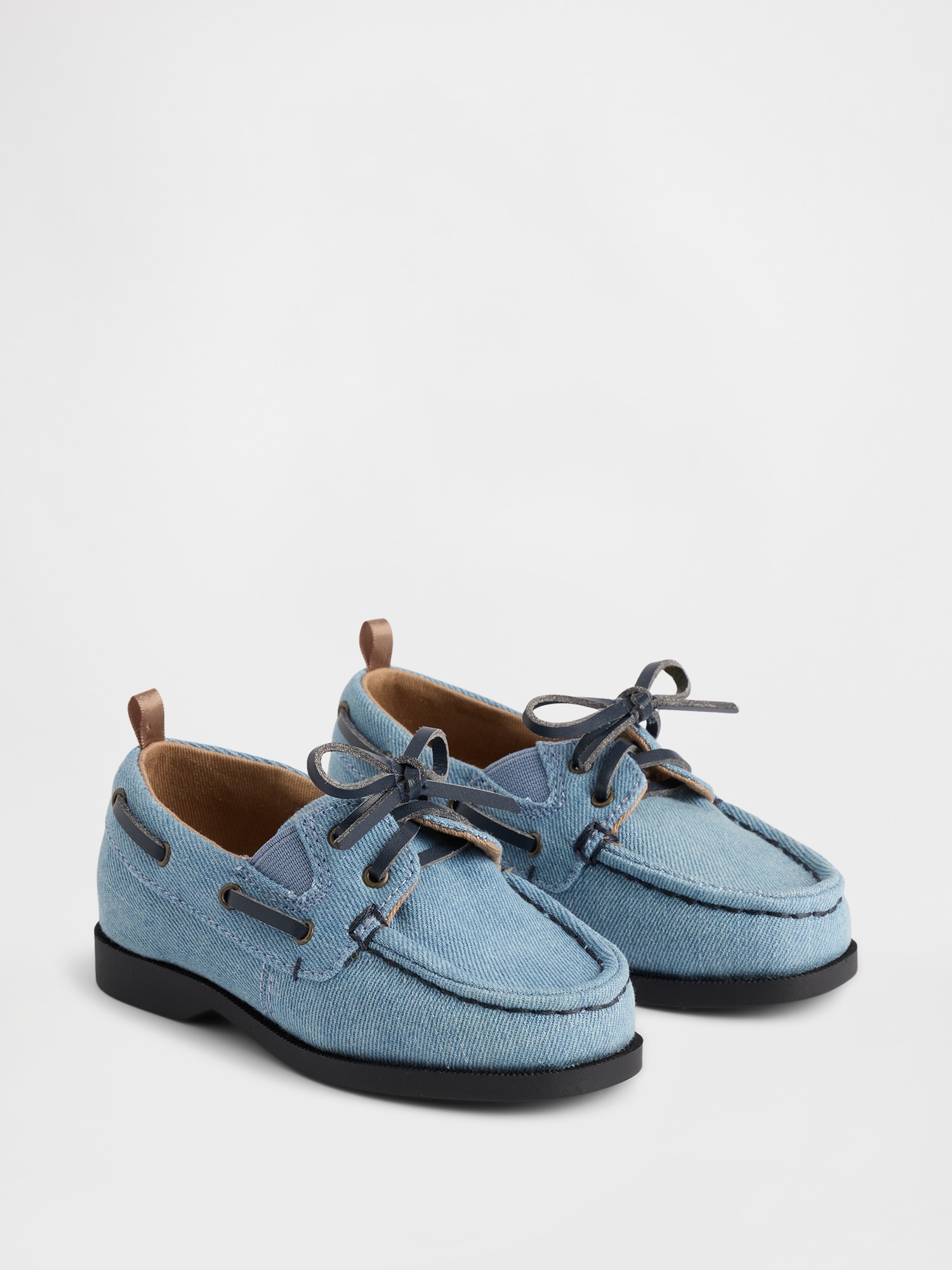 Обувь Gap Toddler Denim Boat Shoes — фото 2
