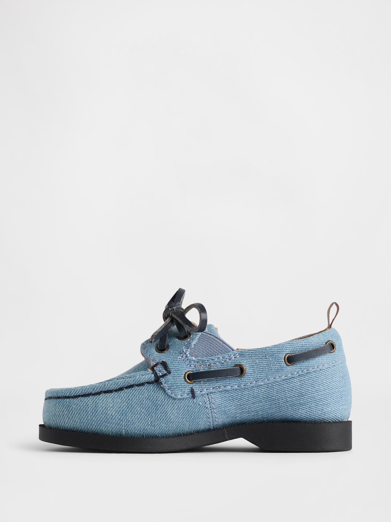 Обувь Gap Toddler Denim Boat Shoes — фото 5
