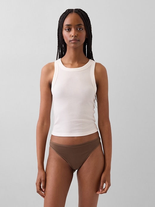 Image number 1 showing, Organic Stretch Cotton Thong