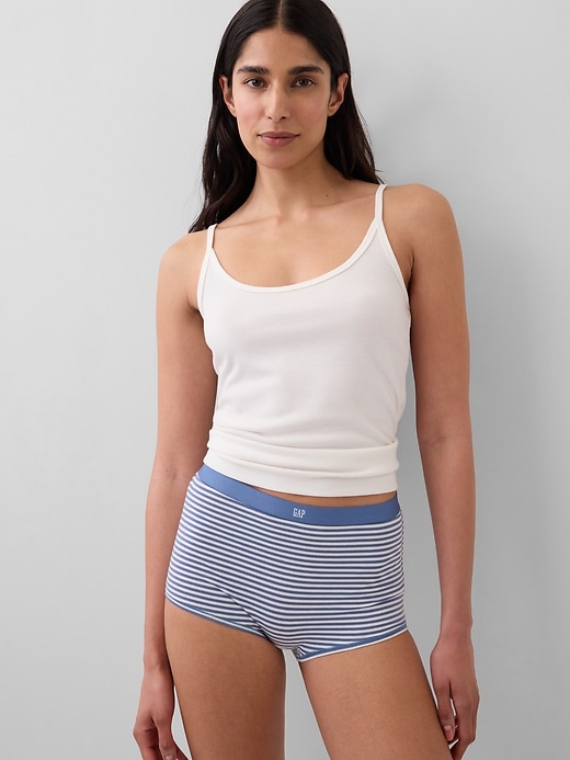Image number 1 showing, Organic Stretch Cotton High Rise Shorty