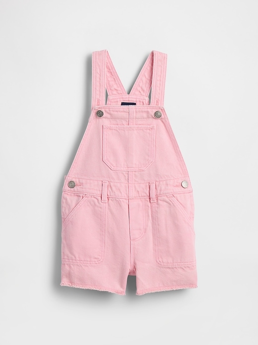 Image number 1 showing, Baby & Toddler UltraSoft Denim Shortalls