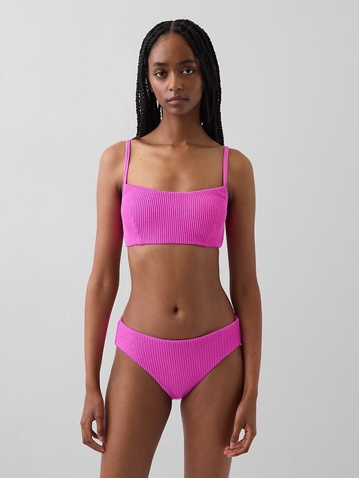Image number 1 showing, Rib Scoop Neck Bikini Top