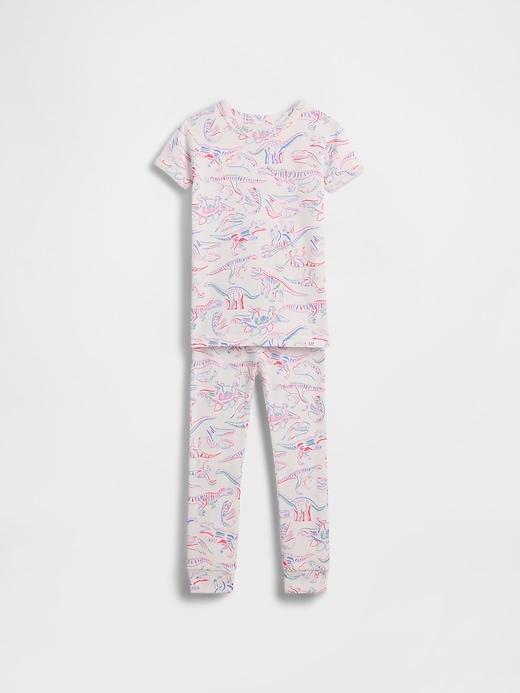 Image number 1 showing, Baby & Toddler Organic Brushed Cotton Dino PJ Set