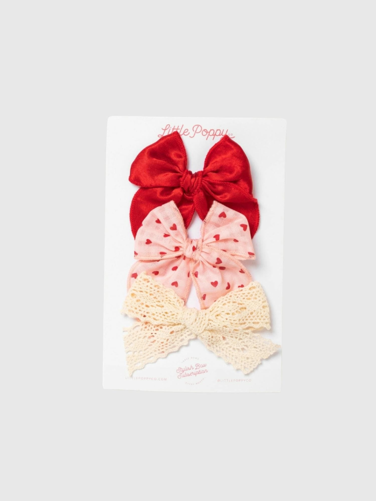 The Valentina Bow Clip Set