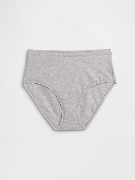 Image number 5 showing, Organic Stretch Cotton High Rise Bikini