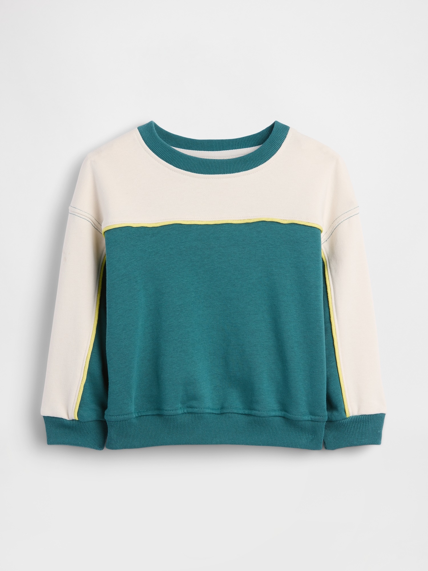 Толстовки Gap VintageSoft Terry Varsity Sweatshirt для малышей, цвет: Зелёный — фото 3