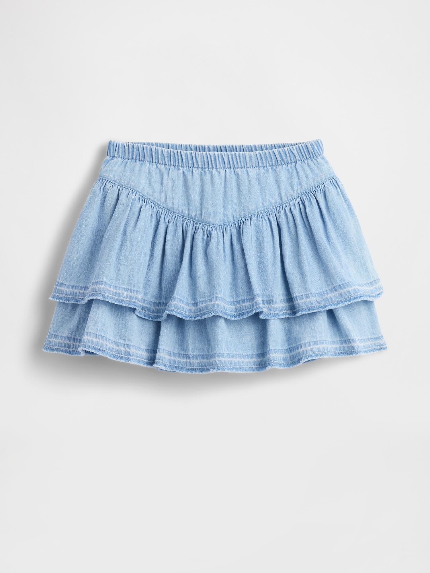 Baby & Toddler Denim Ruffle Skort