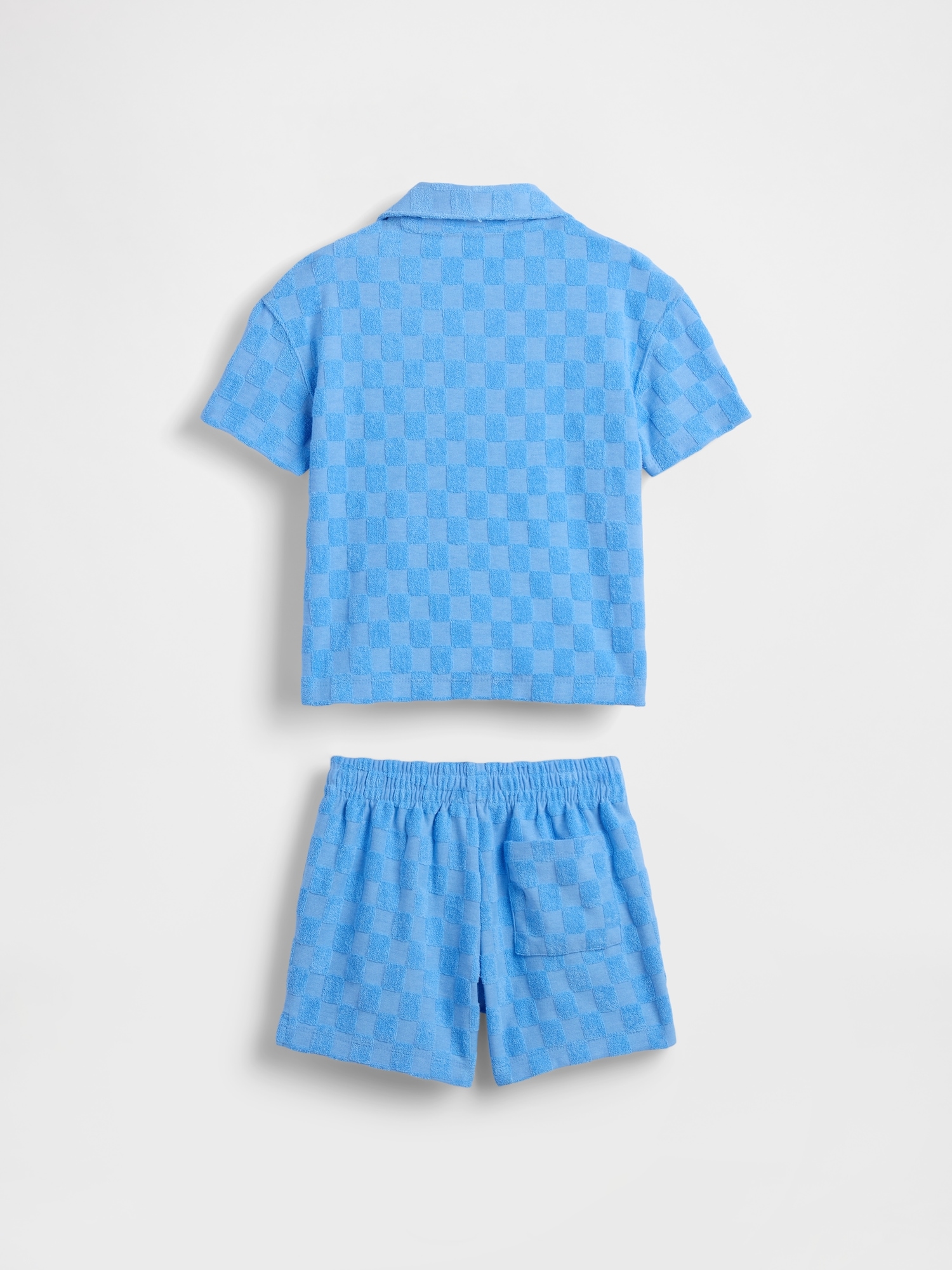 Baby & Toddler Checkered Terry Resort Outfit Set