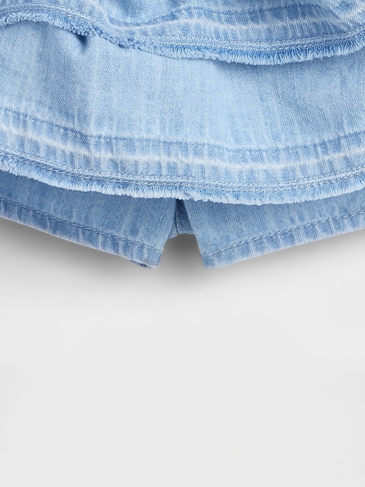 Image number 4 showing, Baby & Toddler Denim Ruffle Skort