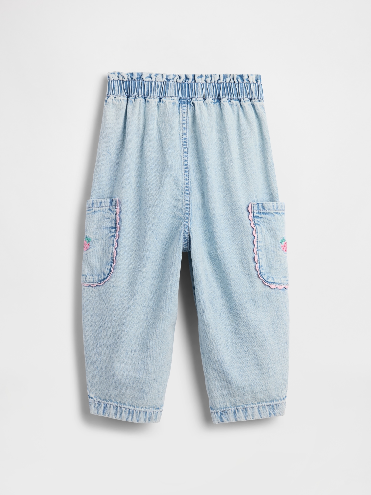 Baby & Toddler Pull-On Strawberry Cargo Barrel Jeans