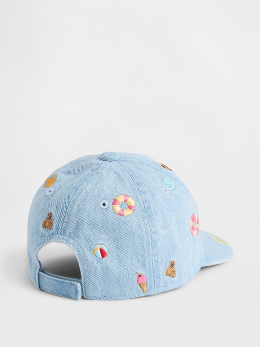 Image number 2 showing, Baby & Toddler Embroidered Denim Baseball Hat
