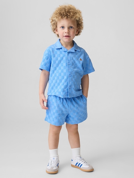 Image number 1 showing, Baby & Toddler Checkered Terry Resort Outfit Set