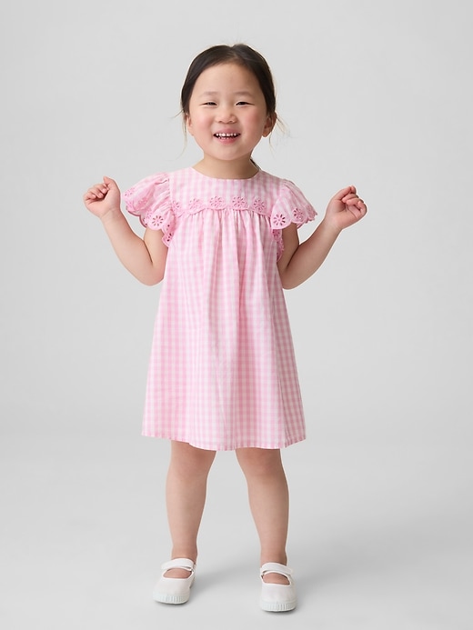 Baby & Toddler Eyelet Gingham Dress