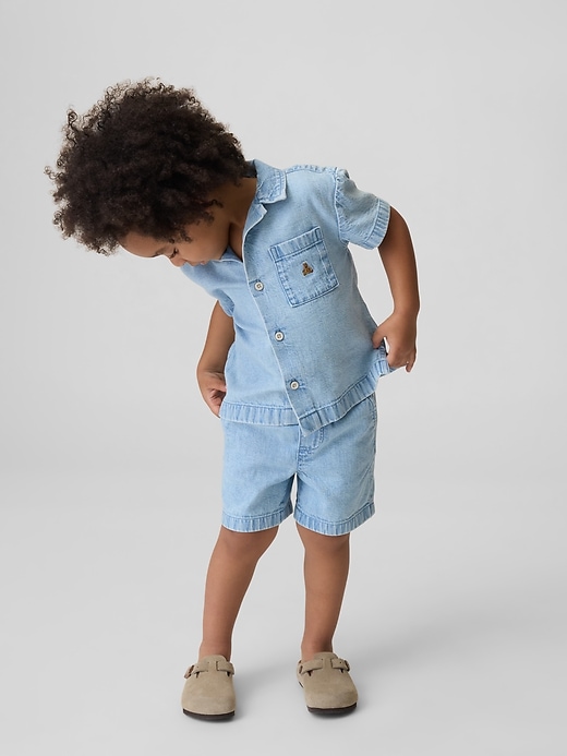 Image number 1 showing, Baby & Toddler Denim Outfit Set