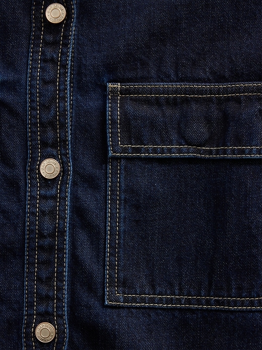 Image number 5 showing, Gap × HFR Balloon-Sleeve Denim Shirt by LaTouché