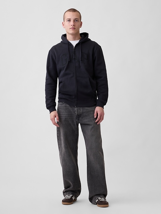 Image number 3 showing, Adult VintageSoft Arch Logo Zip Hoodie