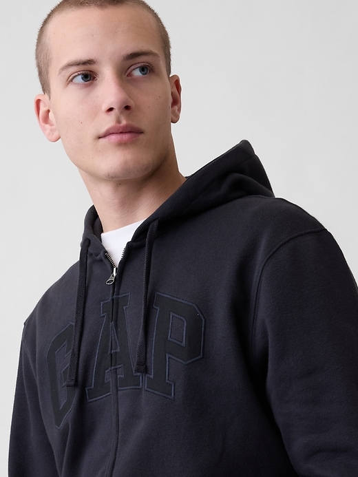 Image number 4 showing, Adult VintageSoft Arch Logo Zip Hoodie
