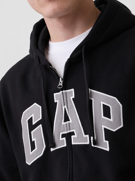 Image number 4 showing, Adult VintageSoft Arch Logo Zip Hoodie
