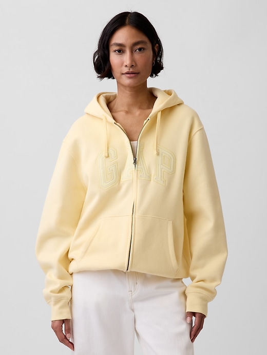 Image number 5 showing, Adult VintageSoft Arch Logo Zip Hoodie