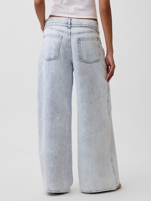 Image number 4 showing, Mid Rise UltraSoft Baggy Micro Belt Jeans