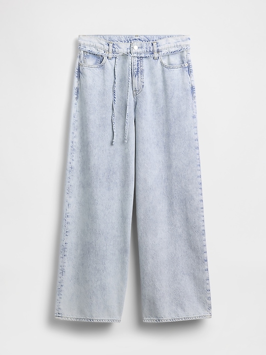 Image number 5 showing, Mid Rise UltraSoft Baggy Micro Belt Jeans
