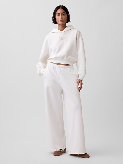 Image number 5 showing, VintageSoft Oversized Crop Logo Hoodie