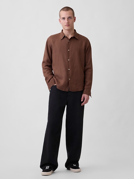 Image number 2 showing, 100% Linen Relaxed Shirt
