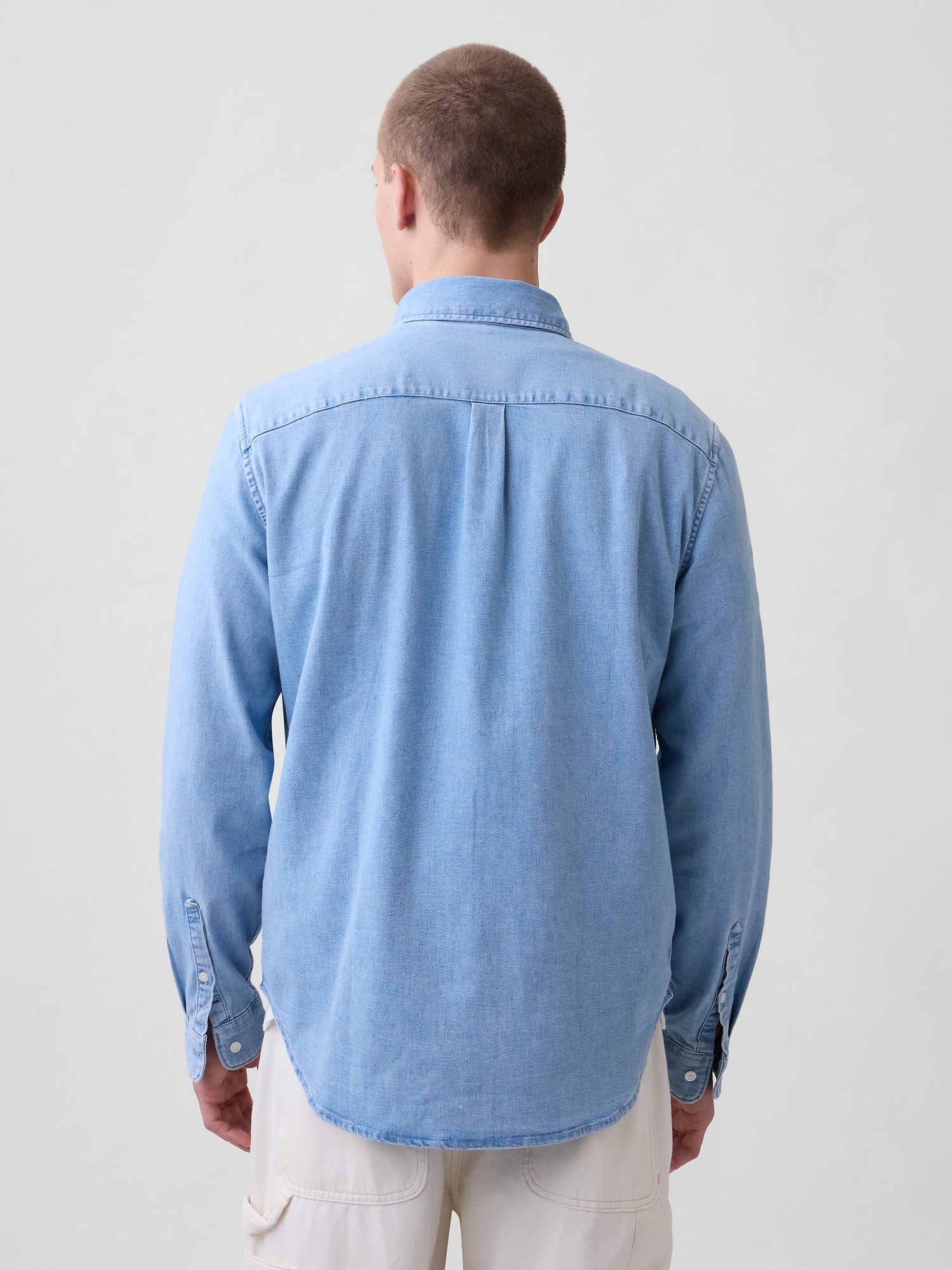 Мужские рубашки Gap Denim Shirt — фото 3