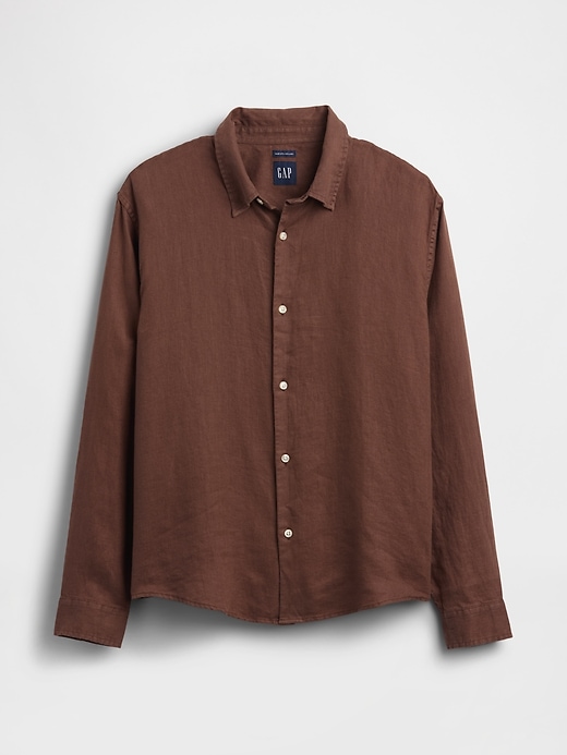 Image number 5 showing, 100% Linen Relaxed Shirt