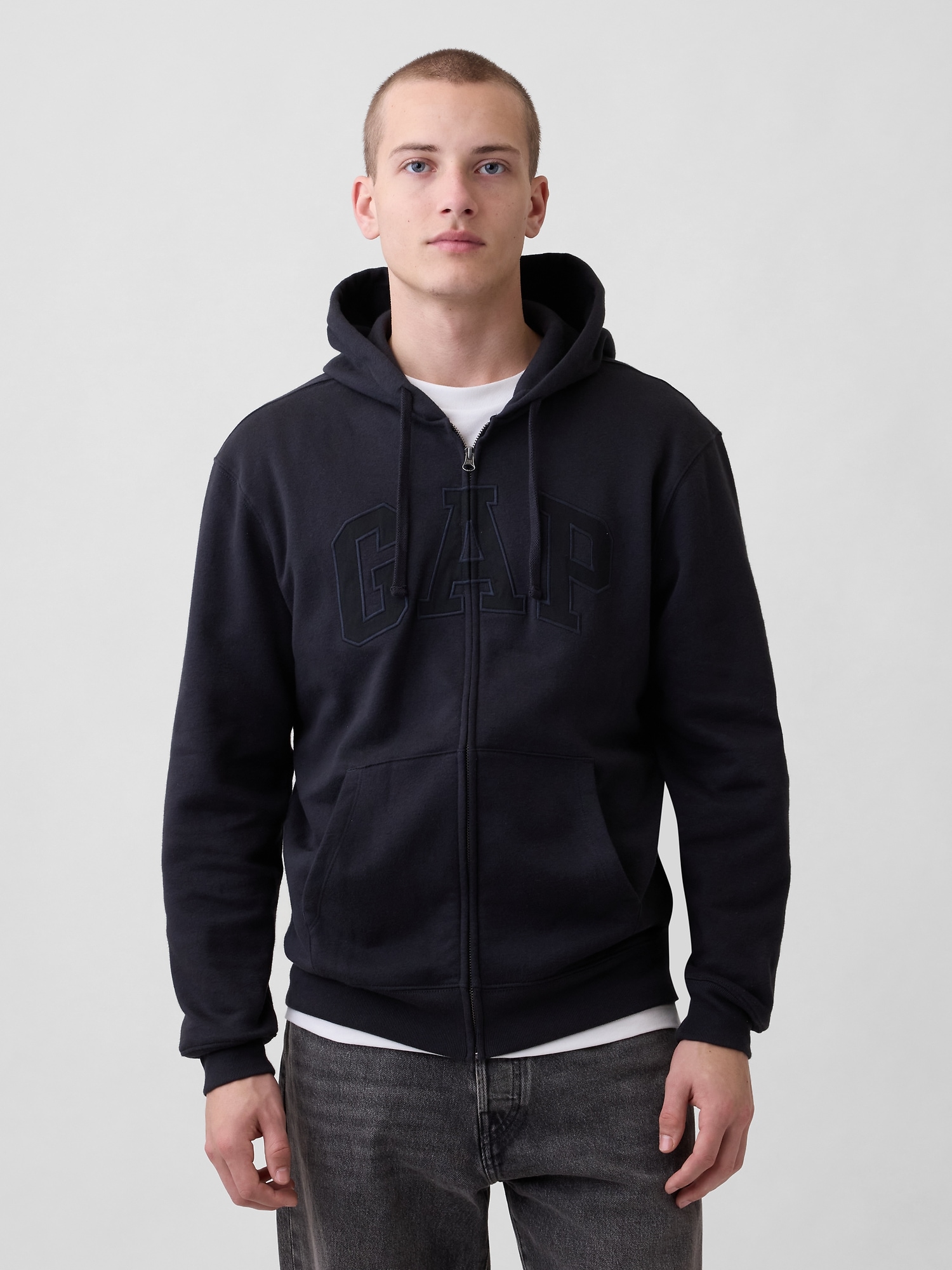 Adult VintageSoft Arch Logo Zip Hoodie