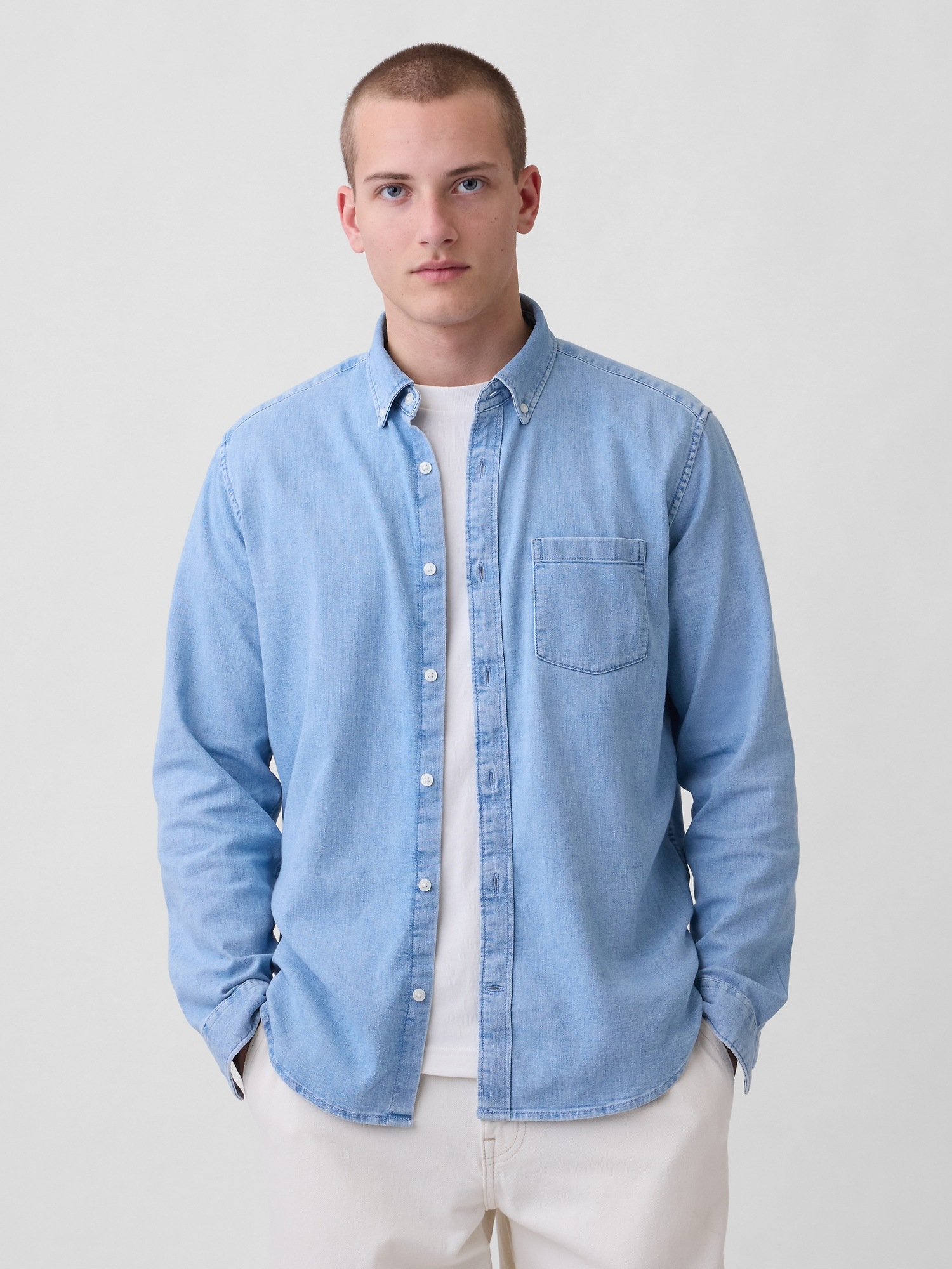 Мужские рубашки Gap Denim Shirt