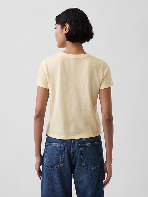 Image number 3 showing, Cotton Jersey Shrunken T-Shirt