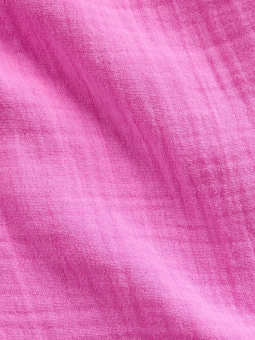 Image number 4 showing, Cotton Gauze V-Neck Tunic Dress