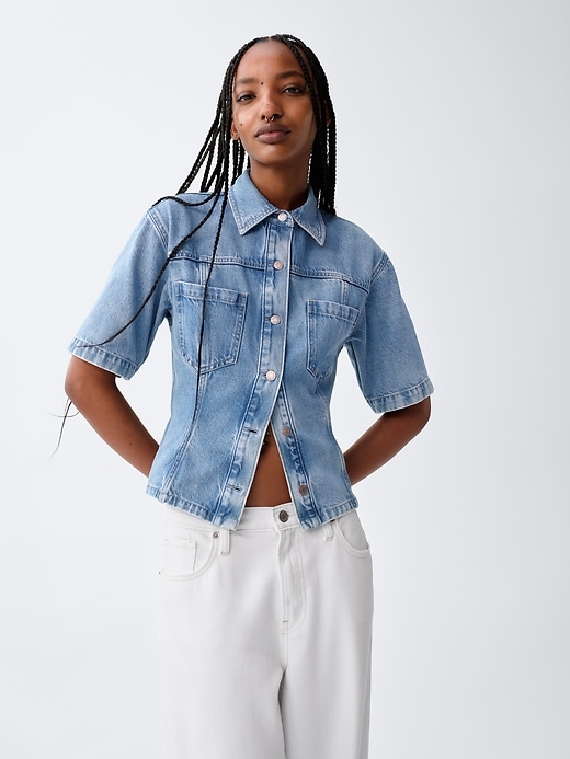 Image number 6 showing, UltraSoft Denim Pocket Shirt