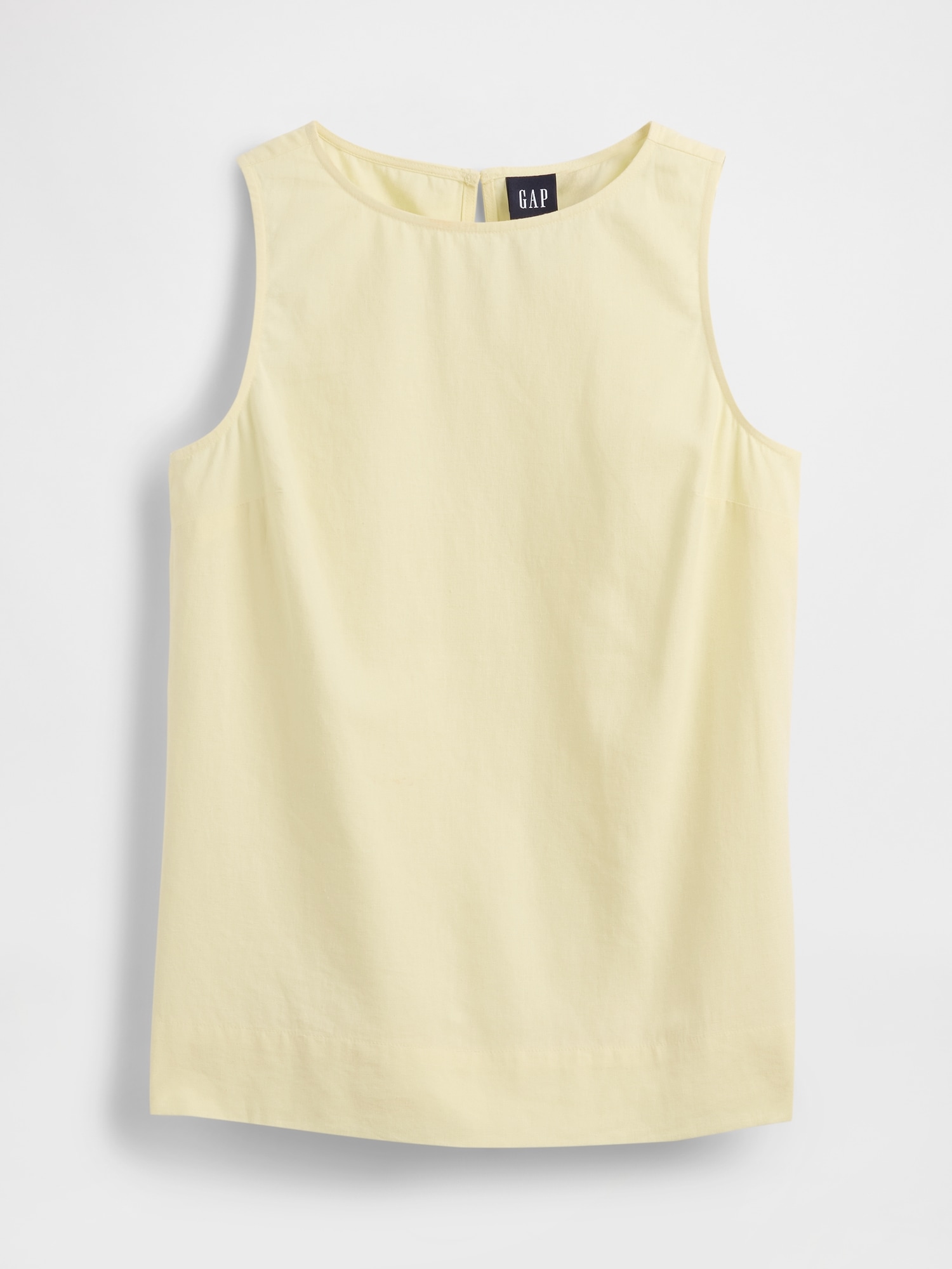 Linen-Blend Shell Tank Top | Gap