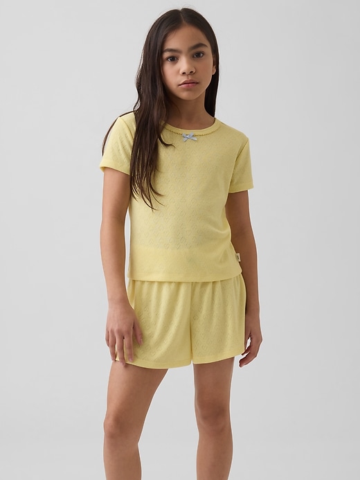 Kids Recycled Pointelle PJ T-Shirt