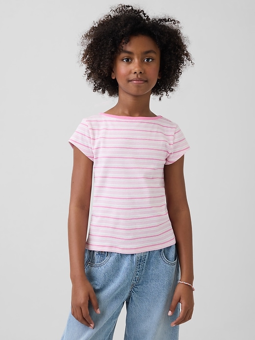 Kids Cap-Sleeve Fitted T-Shirt