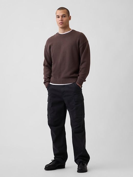 Image number 2 showing, Relaxed Crewneck Crop Sweater