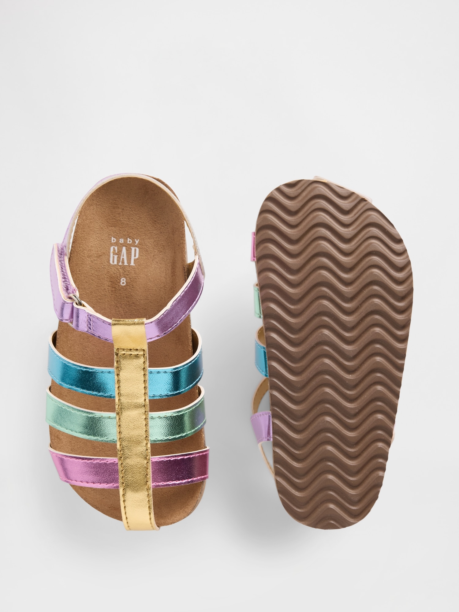 Toddler Metallic Fisherman Sandals