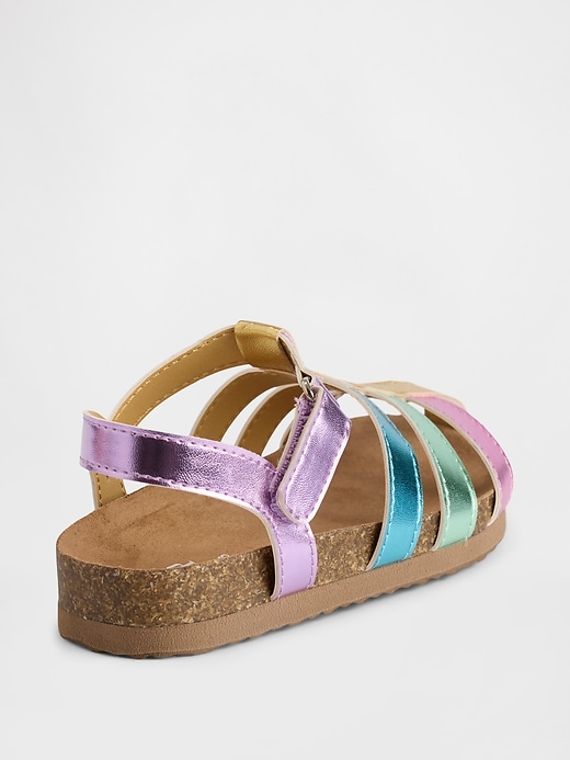 Image number 4 showing, Toddler Metallic Fisherman Sandals