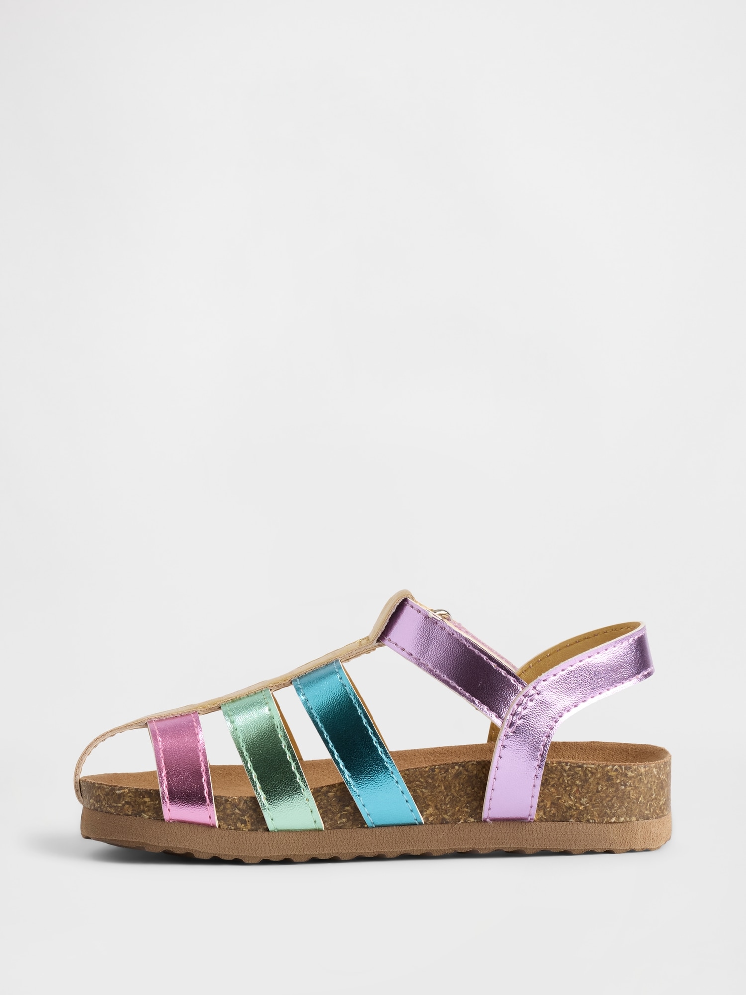 Toddler Metallic Fisherman Sandals