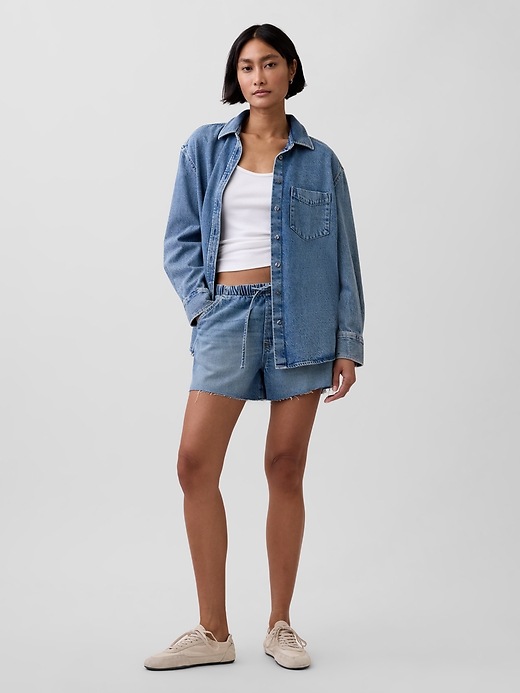 Image number 2 showing, UltraSoft Denim Oversized Shirt