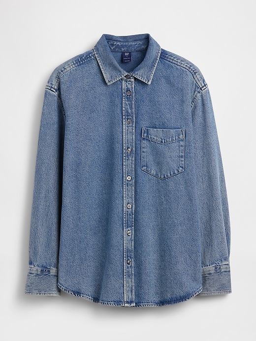 Image number 5 showing, UltraSoft Denim Oversized Shirt