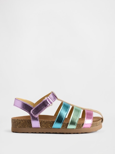 Toddler Metallic Fisherman Sandals
