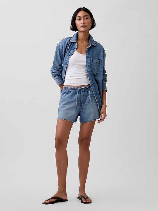 Image number 1 showing, Mid Rise UltraSoft Easy Denim Shorts
