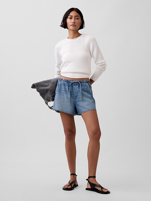 Image number 6 showing, Mid Rise UltraSoft Easy Denim Shorts