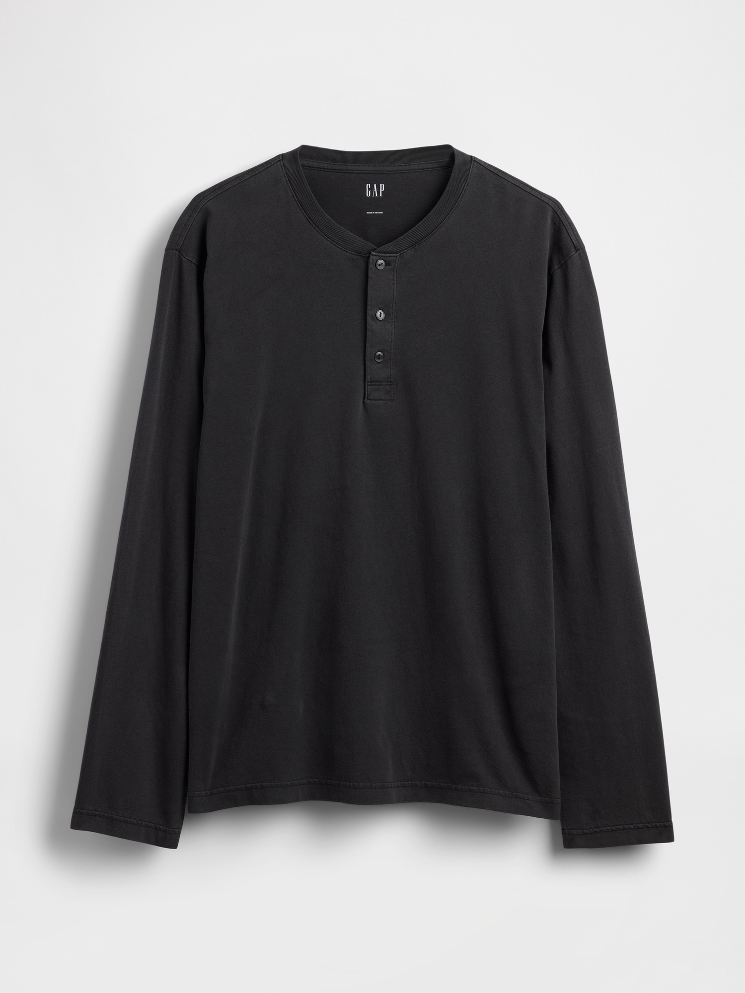 Мужские футболки Gap Relaxed Henley T-Shirt — фото 5